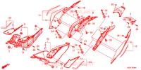 COUVERCLES LATERAUX   ARRIERES pour Honda CBR 250 R ABS 2017