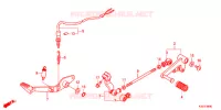 PEDALE pour Honda CBR 250 R ABS 2017