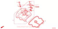 COUVRE CULASSE pour Honda CBR 250 R ABS RED 2017