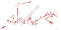 PEDALE pour Honda CBR 250 R TRICOLOR 2012