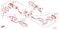 CLIGNOTANT pour Honda CBR 250 R RED 2011