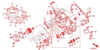 CARTER MOTEUR DROIT pour Honda CBR 250 R RED 2011