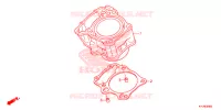 CYLINDRE pour Honda CBR 250 R RED 2011