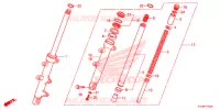 FOURCHE pour Honda CBR 250 R RED 2011