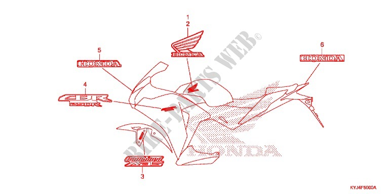 T (AC,CM,2AC,2CM) pour Honda CBR 250 R 2013