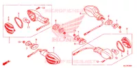 CLIGNOTANT pour Honda CBR 600 RR TRICOLOR 2014