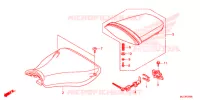 SELLE pour Honda CBR 600 RR TRICOLOR 2014