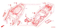 COUVERCLES LATERAUX pour Honda CBR 600 RR BLACK, RED 2014
