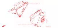 COUVERCLES LATERAUX pour Honda CB 400 SUPER FOUR TWO TONES 1994