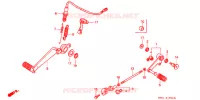 PEDALE pour Honda CB 400 SUPER FOUR TWO TONES 1994