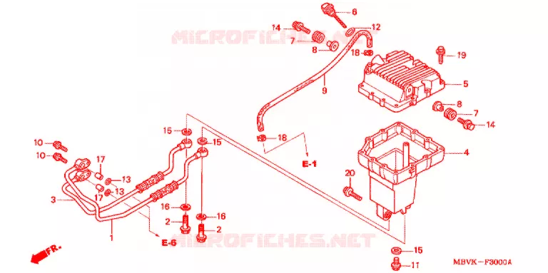 RESERVOIR D'HUILE Honda MOTO 400 CB 2004  CB400SS4_III