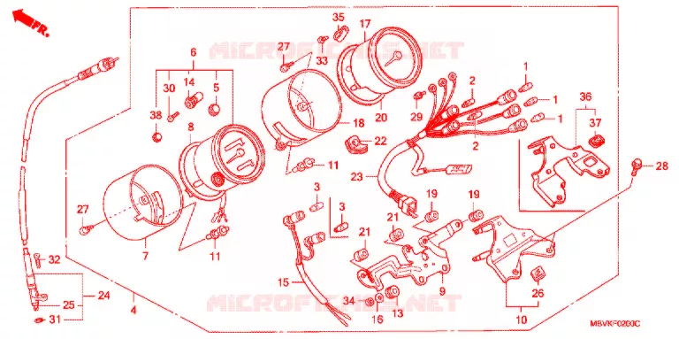 COMPTEUR Honda MOTO 400 CB 2007  CB400SS7