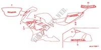 AUTOCOLLANTS (CBR900RR'00,'01) pour Honda CBR 929 RR 2001