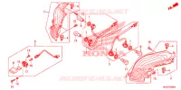 FEUX ARRIERE pour Honda S WING 125 ABS E 2012