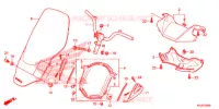 GUIDON   CARENAGE pour Honda S WING 125 ABS E 2012