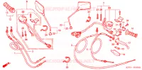 COMMODO   LEVIER   CABLE pour Honda CBX 250 TWISTER 2006