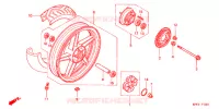 ROUE ARRIERE pour Honda CBX 250 TWISTER 2006