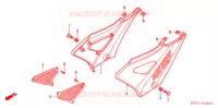 COUVERCLES LATERAUX pour Honda CBX 250 TWISTER 2003