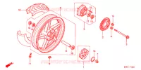ROUE ARRIERE pour Honda CBX 250 TWISTER 2003