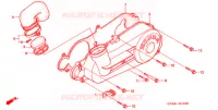COUVERCLE GAUCHE pour Honda CH 80 ELITE 2005