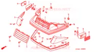 PARE BRISE   ARAIGNEE pour Honda CH 80 ELITE 2005