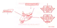 AUTOCOLLANTS pour Honda CH 80 ELITE 2005