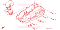 COUVERCLE GAUCHE pour Honda CH 80 ELITE 2005
