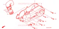 COUVERCLE GAUCHE pour Honda CH 80 ELITE 1995