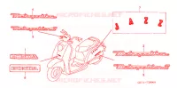 AUTOCOLLANTS pour Honda 50 METROPOLITAN 2004