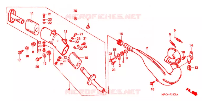 ECHAPPEMENT Honda MOTO 500 CR 1999  CR500RX