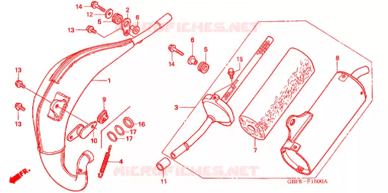 ECHAPPEMENT Honda MOTO 85 CR 2004  CR85RB4