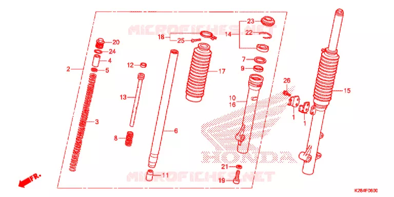 FOURCHE Honda MOTO 125 CRF 2017  CRF125FBH
