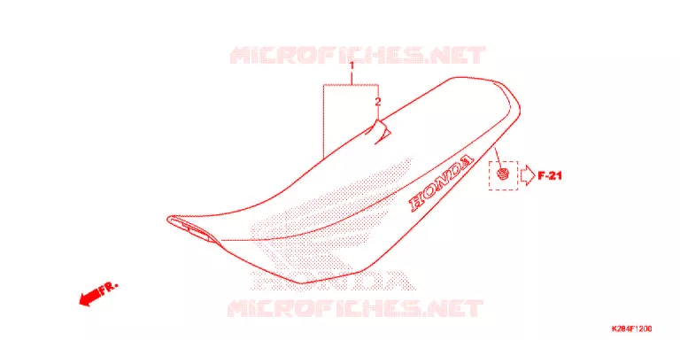 SELLE Honda MOTO 125 CRF 2017  CRF125FH