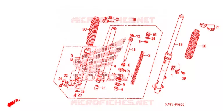 FOURCHE Honda MOTO 150 CRF 2005  CRF150F5