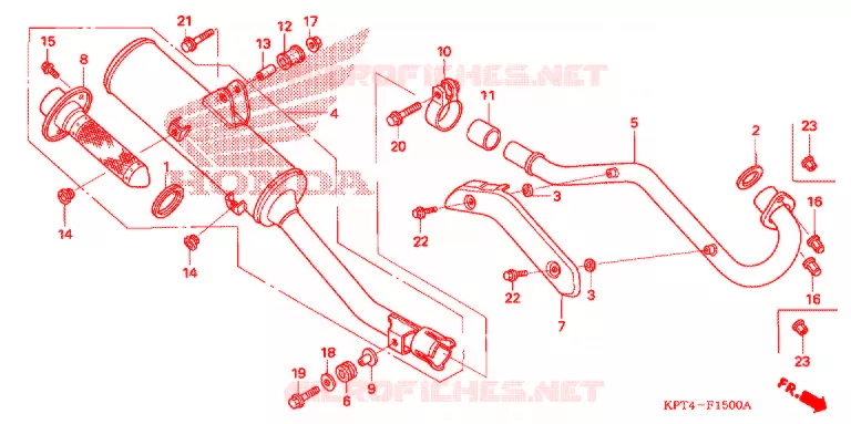 SILENCIEUX D'ECHAPPEMENT Honda MOTO 150 CRF 2006  CRF150F6
