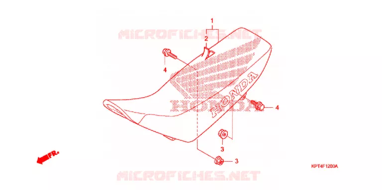 SELLE Honda MOTO 150 CRF 2008  CRF150F8