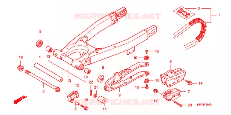 BRAS OSCILLANT Honda MOTO 150 CRF 2008  CRF150F8
