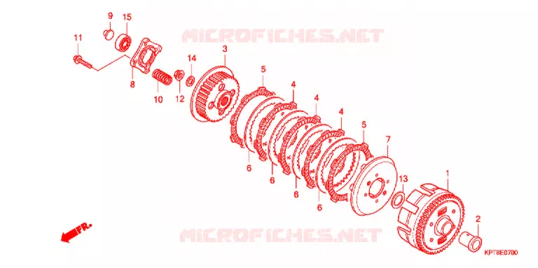 EMBRAYAGE Honda MOTO 150 CRF 2009  CRF150F9