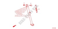 BEQUILLE LATERALE pour Honda CRF 150 F 2012