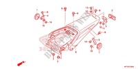 GARDE BOUE ARRIERE pour Honda CRF 150 F 2012