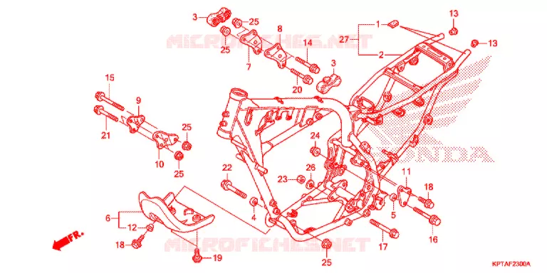 CADRE Honda MOTO 150 CRF 2012  CRF150FC