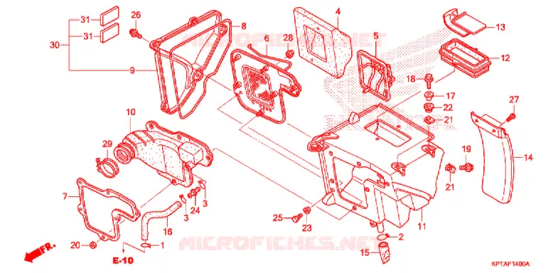 FILTRE A AIR Honda MOTO 150 CRF 2013  CRF150FD
