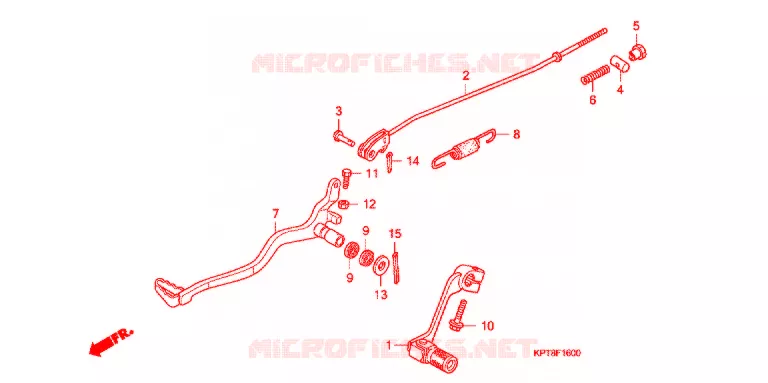 PEDALE Honda MOTO 150 CRF 2014  CRF150FE