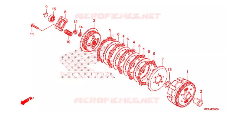 EMBRAYAGE Honda MOTO 150 CRF 2003  CRF150F3