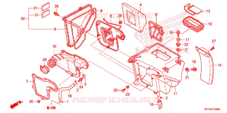 FILTRE A AIR Honda MOTO 150 CRF 2003  CRF150F3
