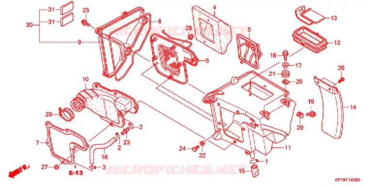 FILTRE A AIR Honda MOTO 150 CRF 2016  CRF150FF