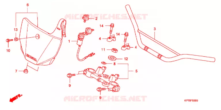 GUIDON - TE DE FOURCHE Honda MOTO 150 CRF 2018  CRF150FF