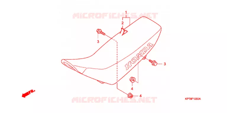 SELLE Honda MOTO 150 CRF 2015  CRF150FF