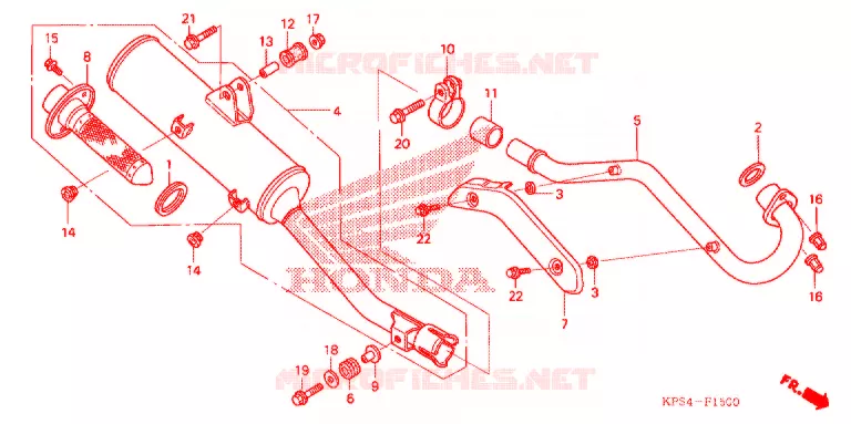 SILENCIEUX D'ECHAPPEMENT Honda MOTO 230 CRF 2003  CRF230F3