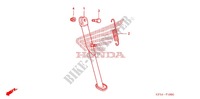 BEQUILLE LATERALE pour Honda CRF 230 F 2005